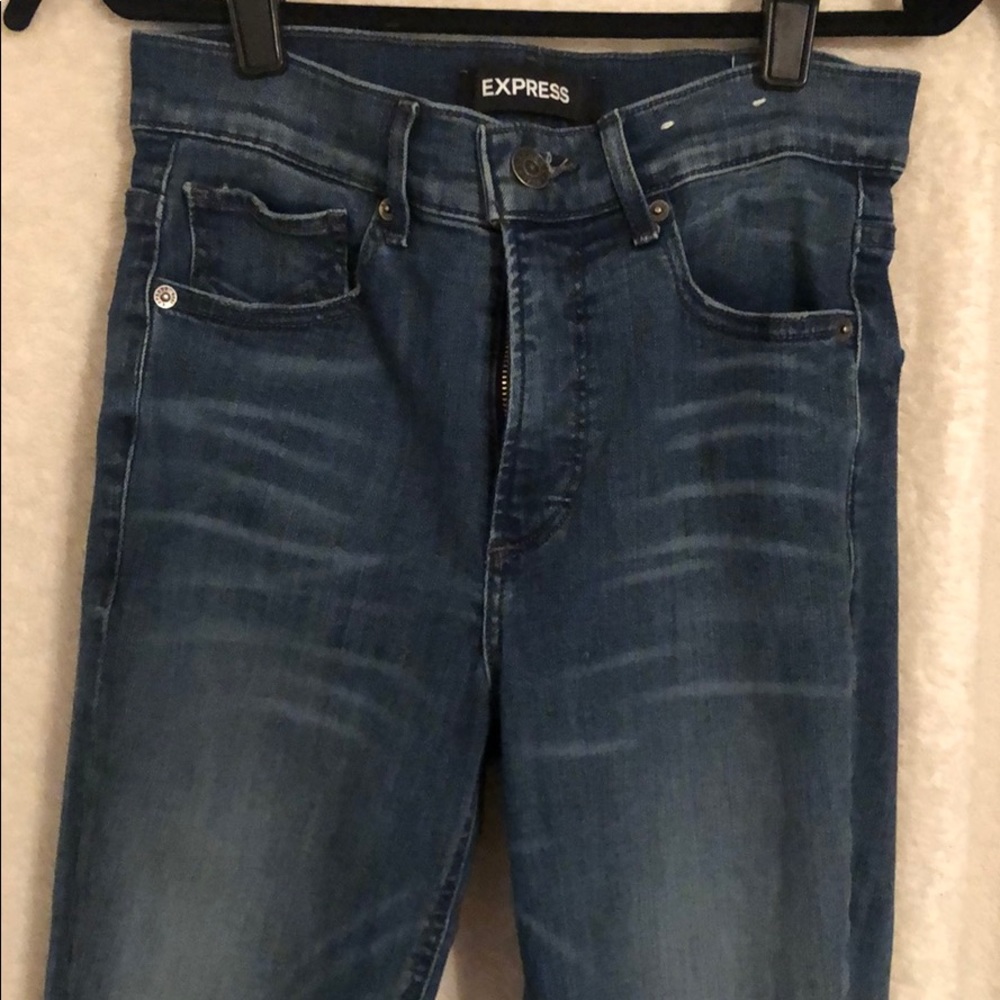 Express high rise skinny jeans